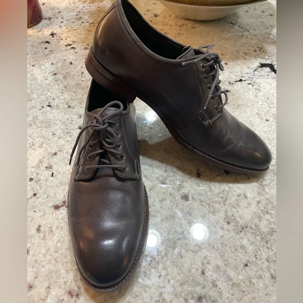 COLE HAAN GRAND 360 BROWN LEATHER OXFORDS SIZE 9.5 M